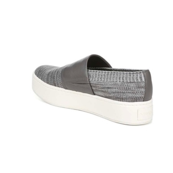 NIB $225 Vince Ward Knit Slip-On Platform Sneaker in Grey - size 6.5! - Picture 3 of 8